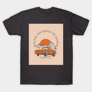 Explore the World on Wheels: Car Travel Your Way T-Shirt